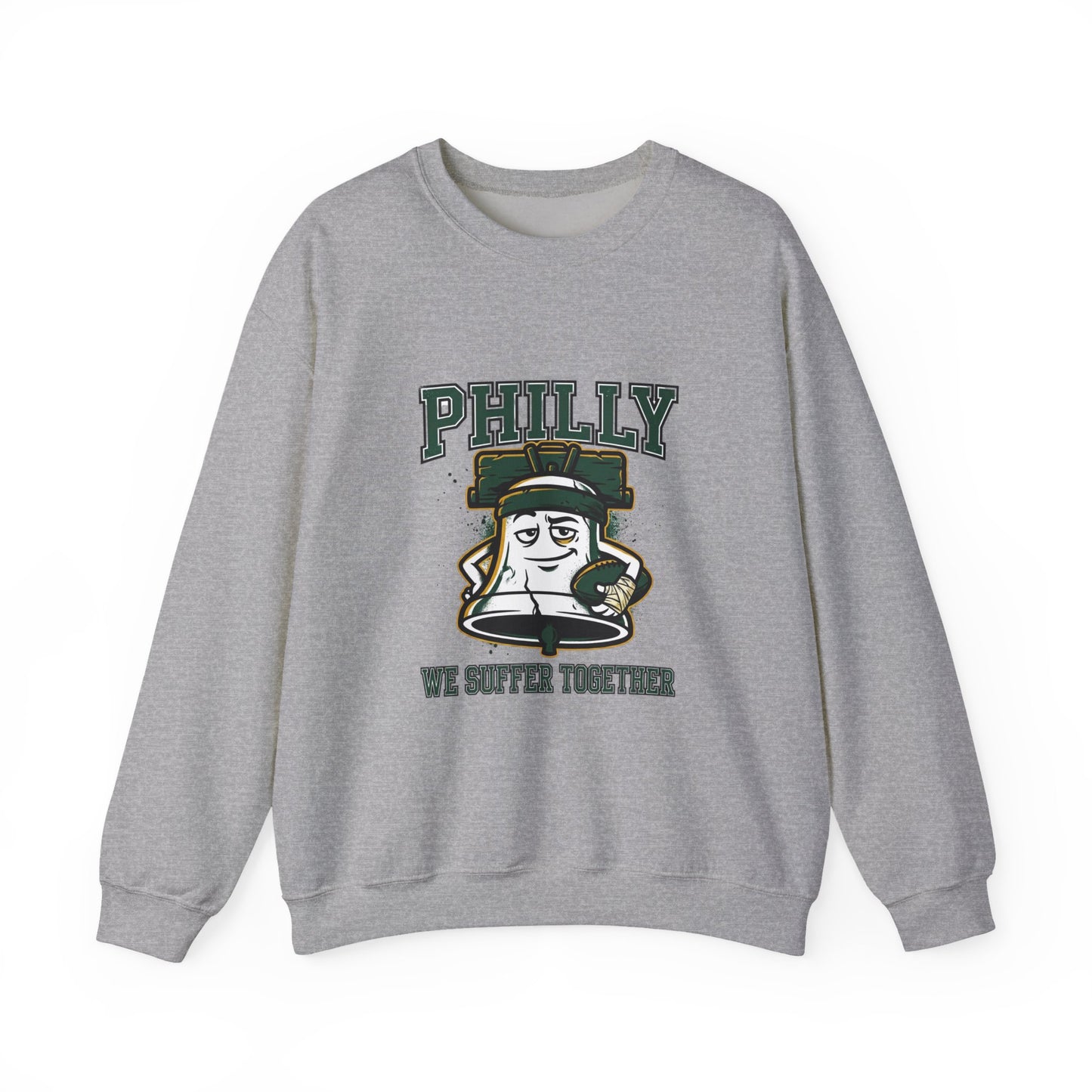 philly we suffer together sweatshirt | city basketball, hometown pride